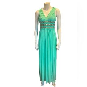 Jodi Kristopher Teal Maxi Dress